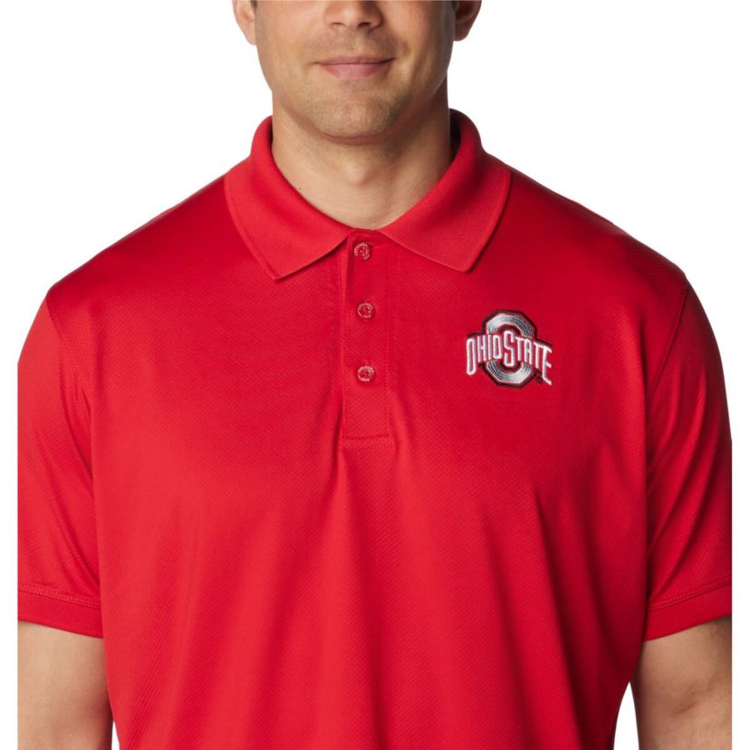 NCAA Ohio State Buckeyes PFG Tamiami Omni-Shade Polo