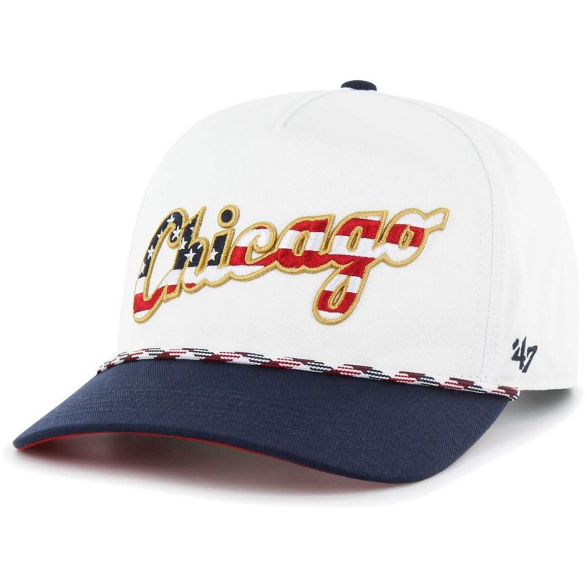 Chicago White Sox MLB Chicago Sox Flag Script Hitch Snapback Hat