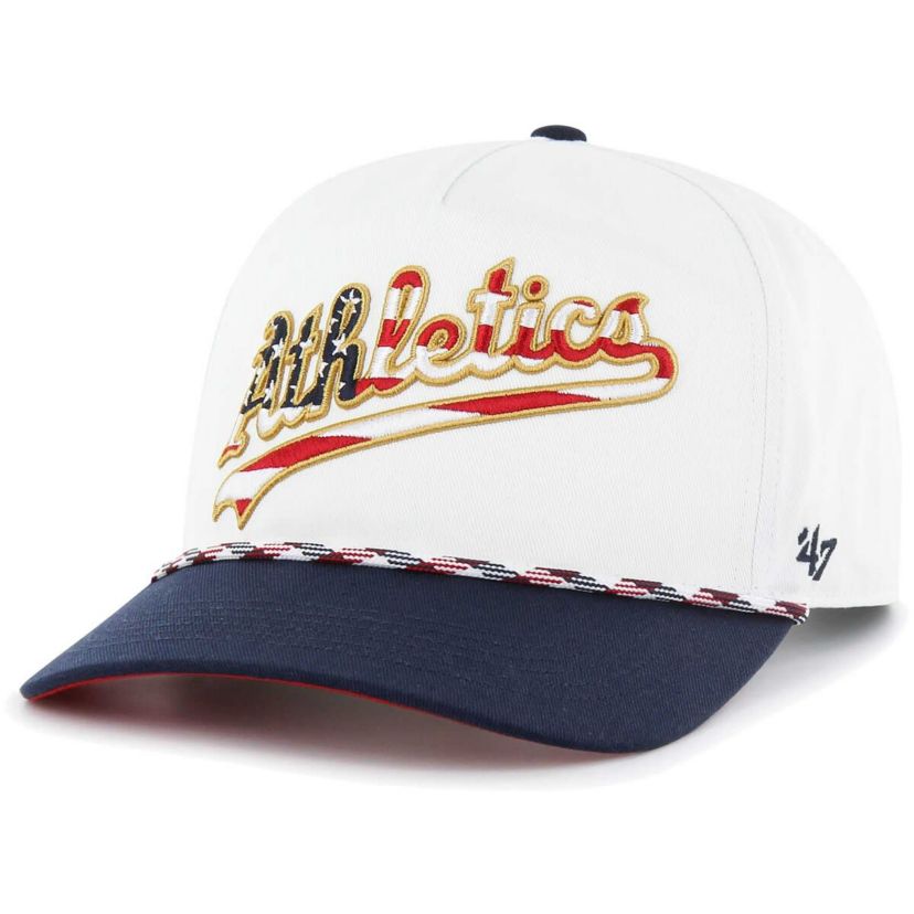 Oakland Athletics MLB Athletics Flag Script Hitch Snapback Hat