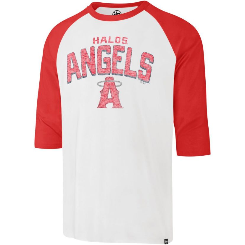 MLB Los Angeles Angels City Connect Crescent Franklin Raglan 3/4-Sleeve T-Shirt