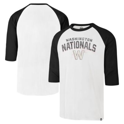 '47 Men's MLB Washington Nationals City Connect Crescent Franklin Raglan 3/4-Sleeve T-Shirt