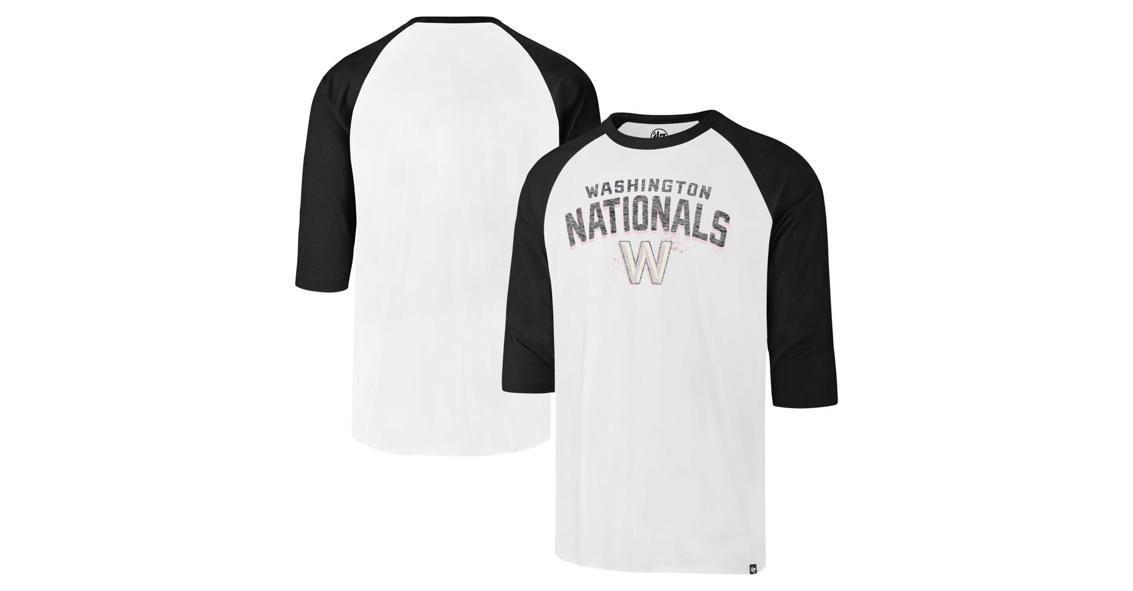 MLB Washington Nationals City Connect Crescent Franklin Raglan 3/4-Sleeve T-Shirt