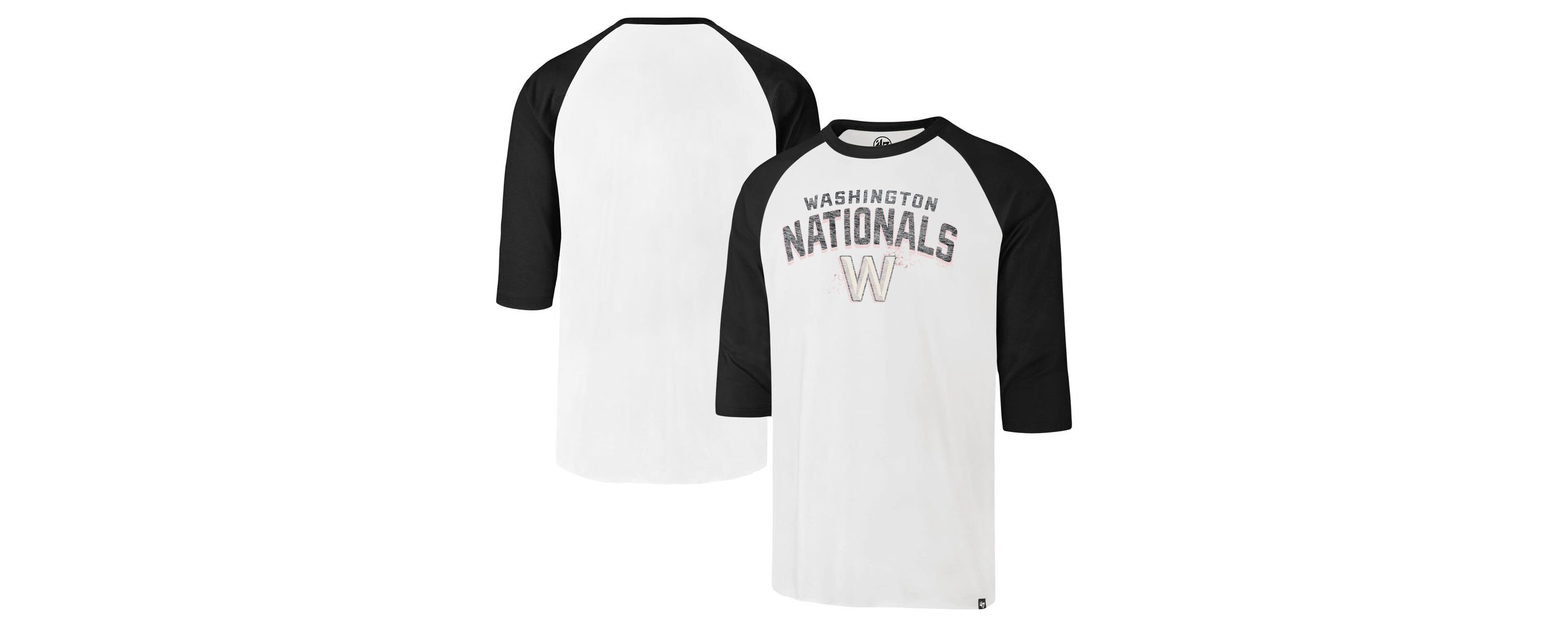 MLB Washington Nationals City Connect Crescent Franklin Raglan 3/4-Sleeve T-Shirt