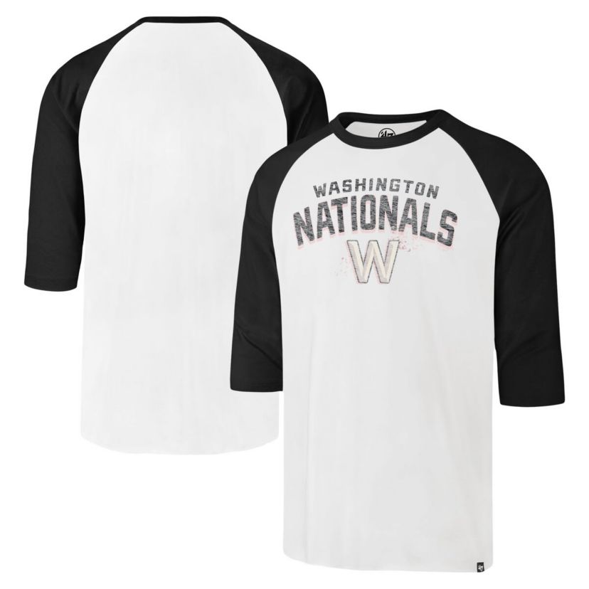MLB Washington Nationals City Connect Crescent Franklin Raglan 3/4-Sleeve T-Shirt