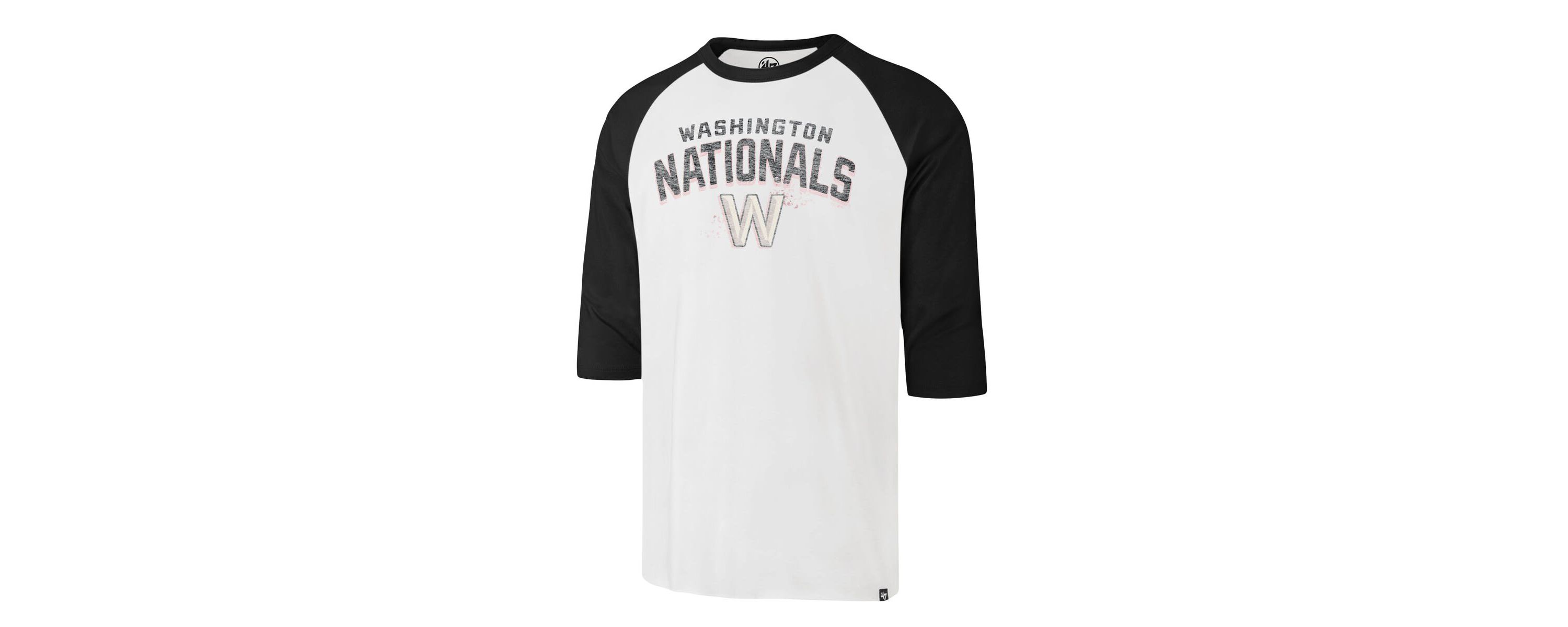 MLB Washington Nationals City Connect Crescent Franklin Raglan 3/4-Sleeve T-Shirt