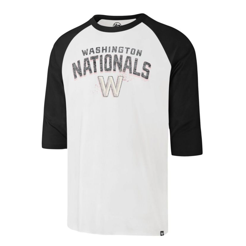 MLB Washington Nationals City Connect Crescent Franklin Raglan 3/4-Sleeve T-Shirt