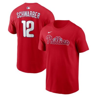 Men's MLB Nike Kyle Schwarber Philadelphia Phillies Name & Number T-Shirt