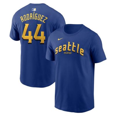 Men's MLB Nike Julio Rodríguez Seattle Mariners City Connect Name & Number T-Shirt