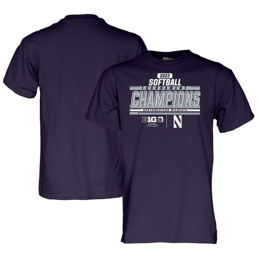 NCAA Northwestern Wildcats 2023 NCAA Big Ten Softball Conference Tournament s Locker Room T-Shirt