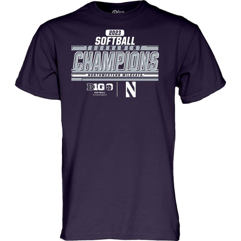 NCAA Northwestern Wildcats 2023 NCAA Big Ten Softball Conference Tournament s Locker Room T-Shirt