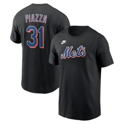 Men's MLB Nike Mike Piazza New York Mets Cooperstown Collection Name & Number T-Shirt