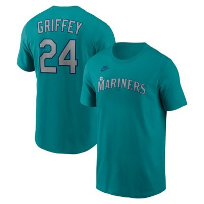 Men's MLB Nike Ken Griffey Jr. Seattle Mariners Cooperstown Collection Name & Number T-Shirt