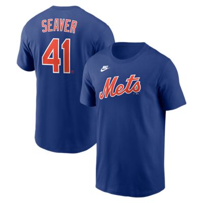 Men's MLB Nike Tom Seaver New York Mets Cooperstown Collection Name & Number T-Shirt