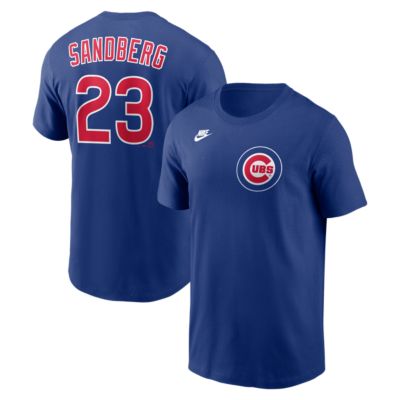 Men's MLB Nike Ryne Sandberg Chicago Cubs Cooperstown Collection Name & Number T-Shirt, Large