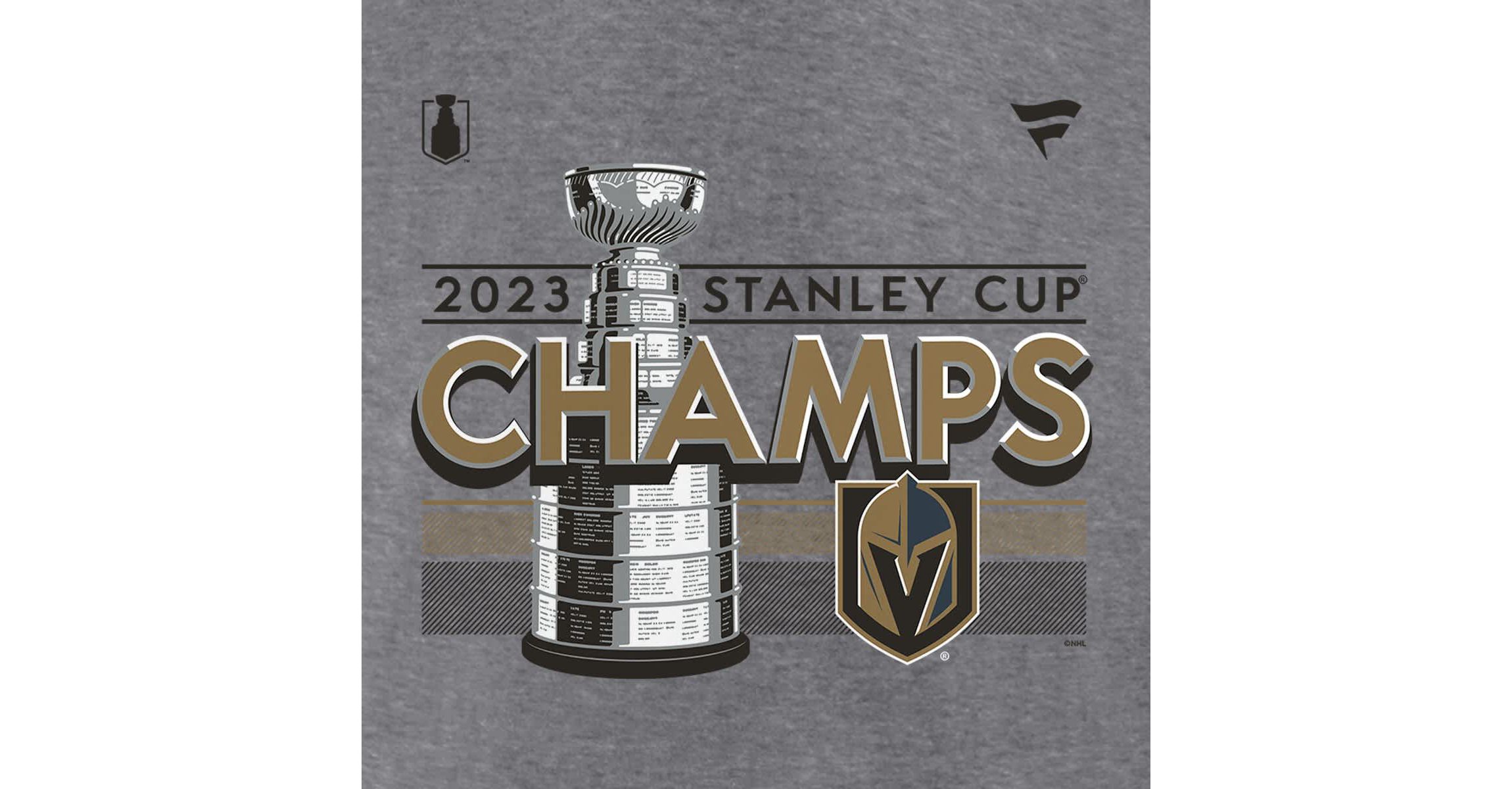 NHL Fanatics Vegas Golden Knights 2023 Stanley Cup s Locker Room Performance T-Shirt