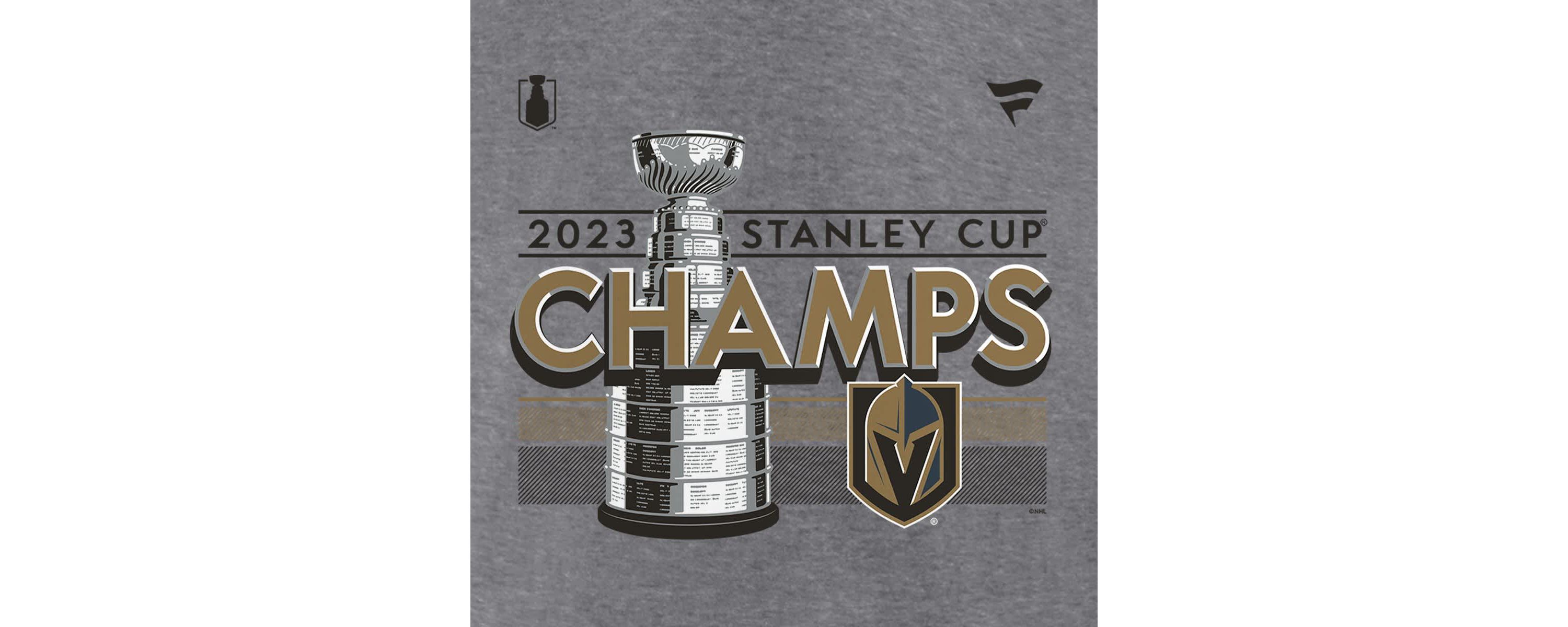 NHL Fanatics Vegas Golden Knights 2023 Stanley Cup s Locker Room Performance T-Shirt