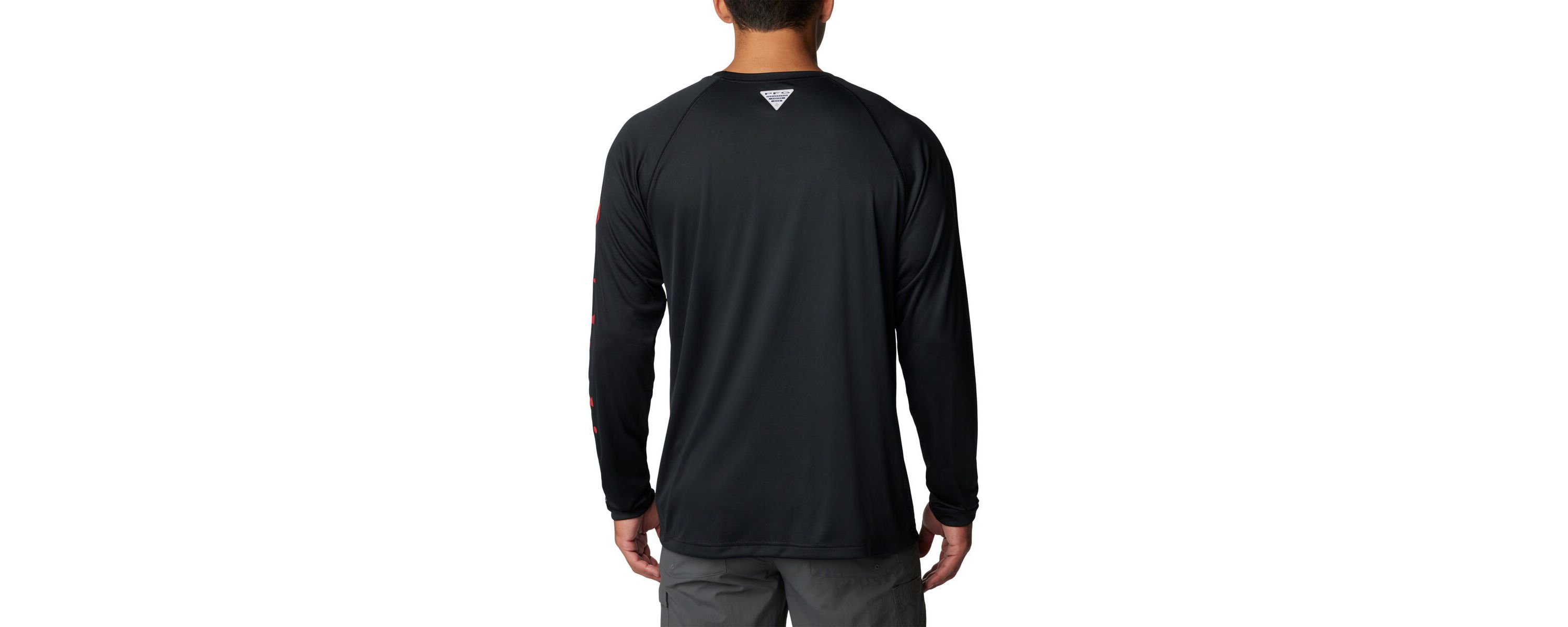 NCAA Georgia Bulldogs Terminal Tackle Omni-Shade Raglan Long Sleeve T-Shirt