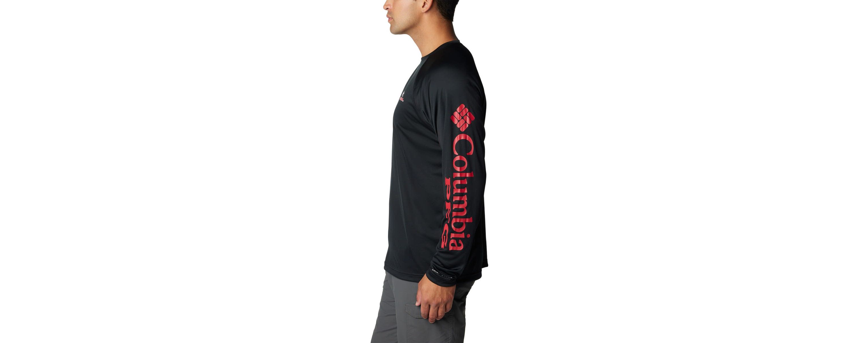 NCAA Georgia Bulldogs Terminal Tackle Omni-Shade Raglan Long Sleeve T-Shirt