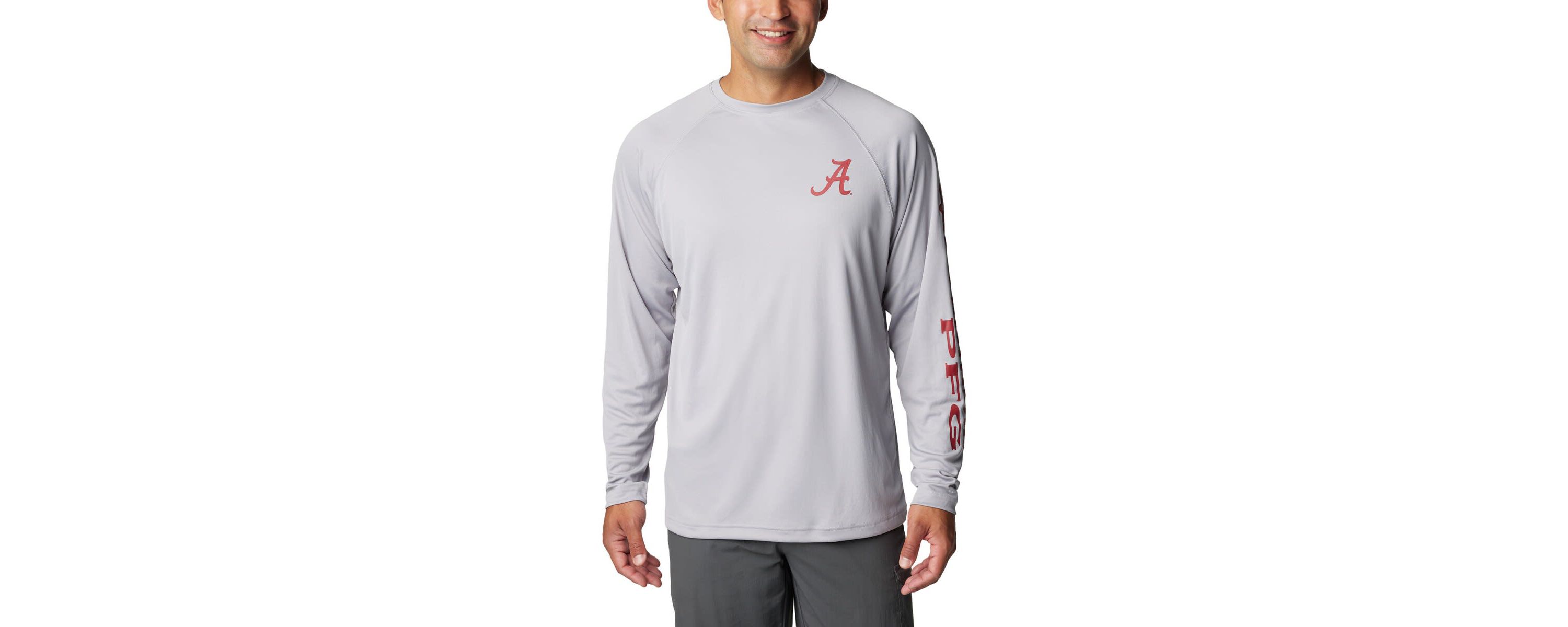 Alabama Crimson Tide NCAA Alabama Tide Terminal Tackle Omni-Shade Raglan Long Sleeve T-Shirt