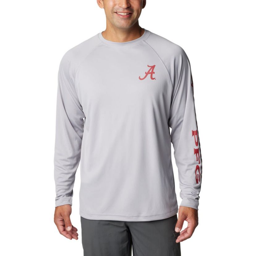 Alabama Crimson Tide NCAA Alabama Tide Terminal Tackle Omni-Shade Raglan Long Sleeve T-Shirt