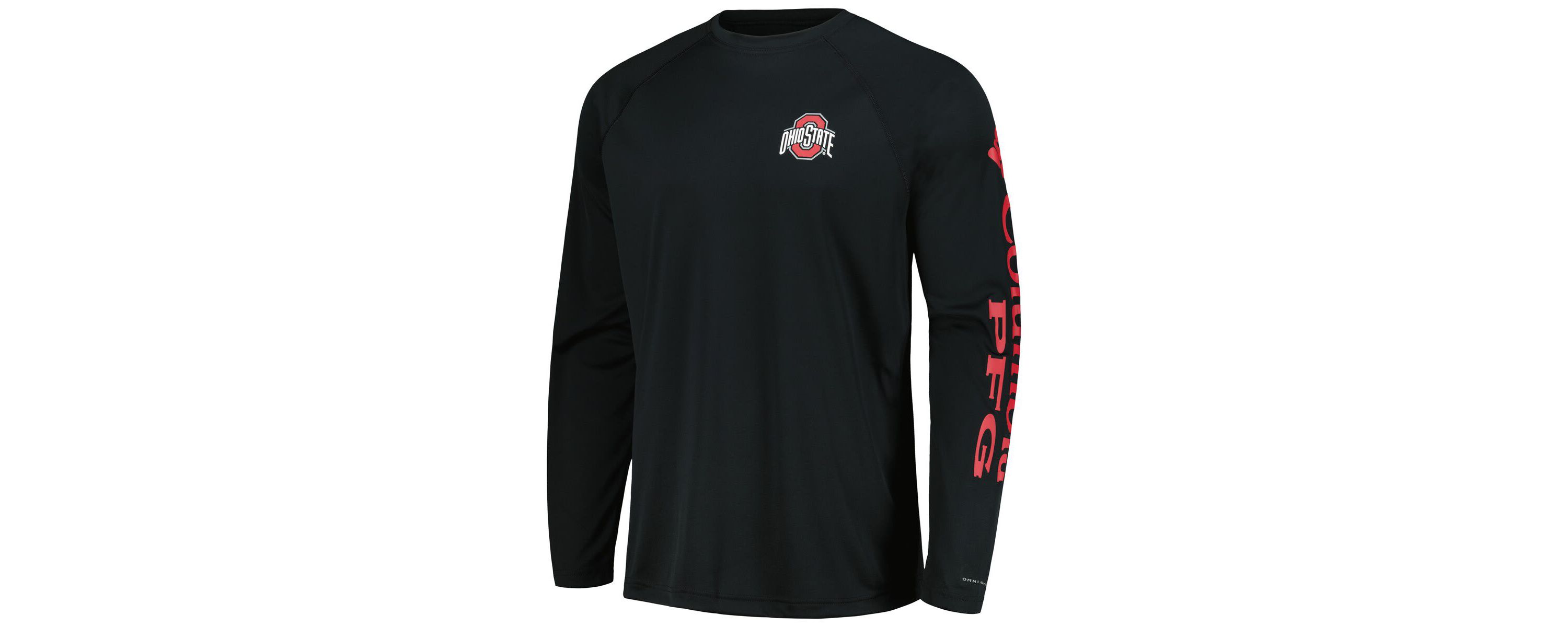 NCAA Ohio State Buckeyes Terminal Tackle Omni-Shade Raglan Long Sleeve T-Shirt