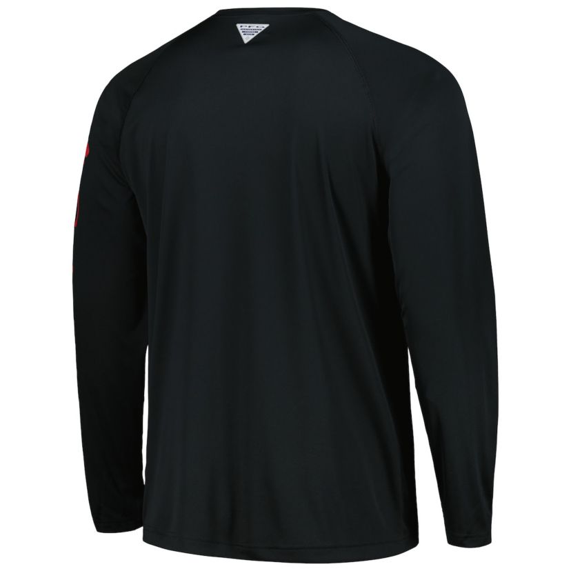 NCAA Ohio State Buckeyes Terminal Tackle Omni-Shade Raglan Long Sleeve T-Shirt