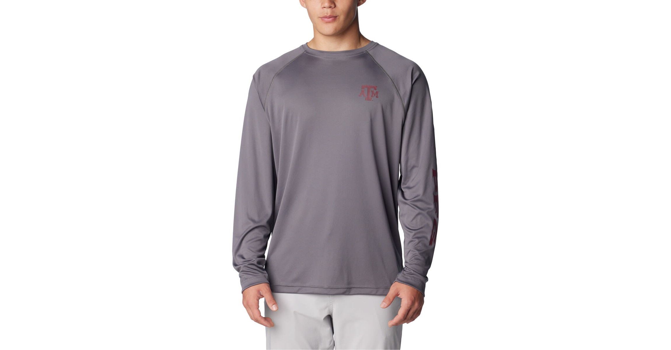 NCAA Texas A&M Aggies Terminal Tackle Omni-Shade Raglan Long Sleeve T-Shirt