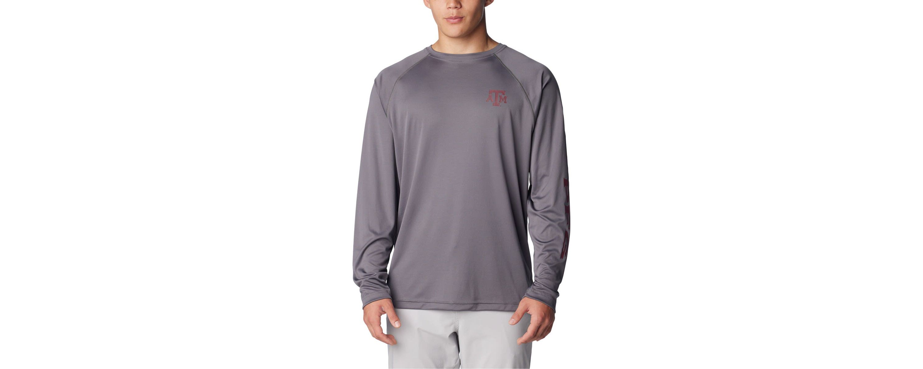 NCAA Texas A&M Aggies Terminal Tackle Omni-Shade Raglan Long Sleeve T-Shirt