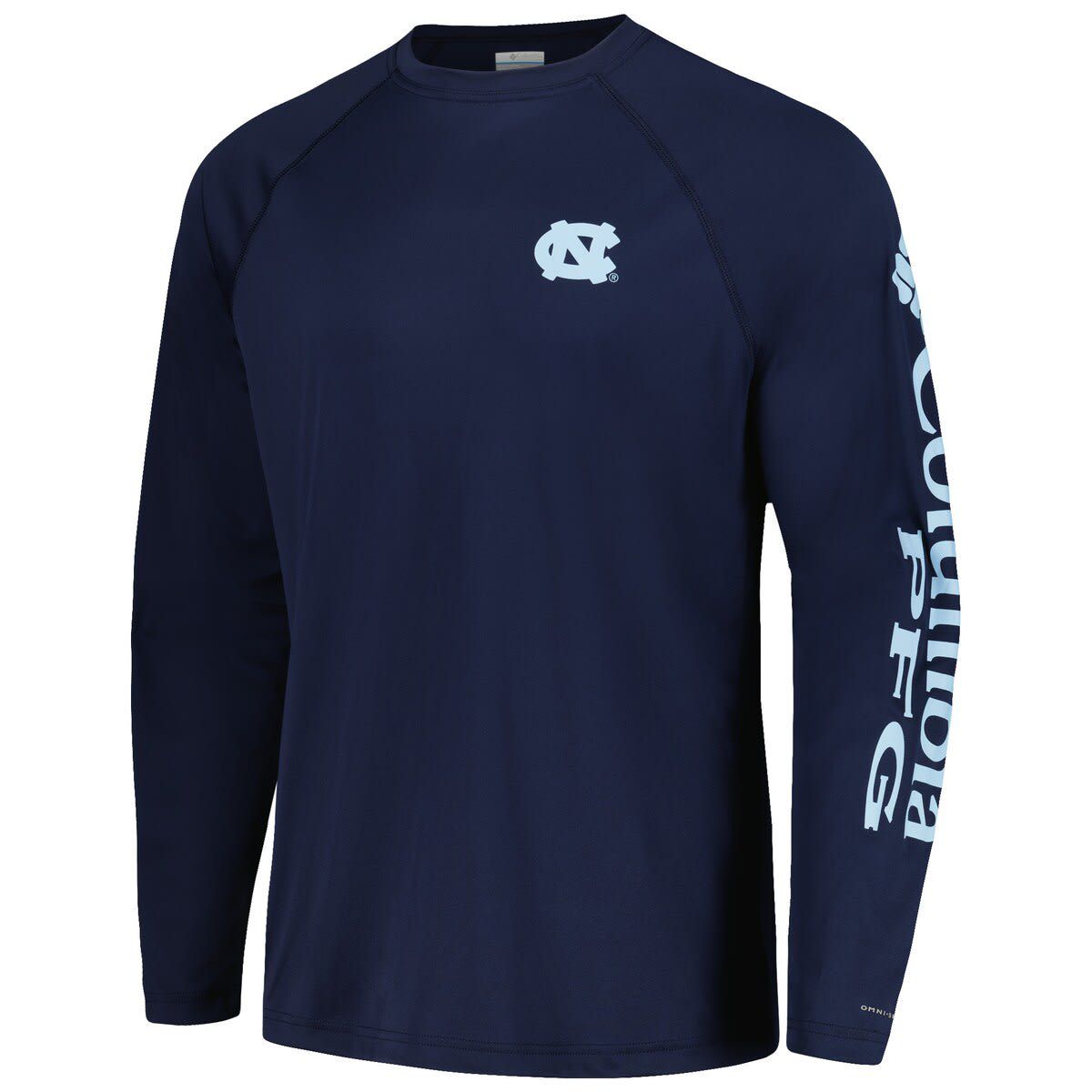 NCAA North Carolina Tar Heels Terminal Tackle Omni-Shade Raglan Long Sleeve T-Shirt