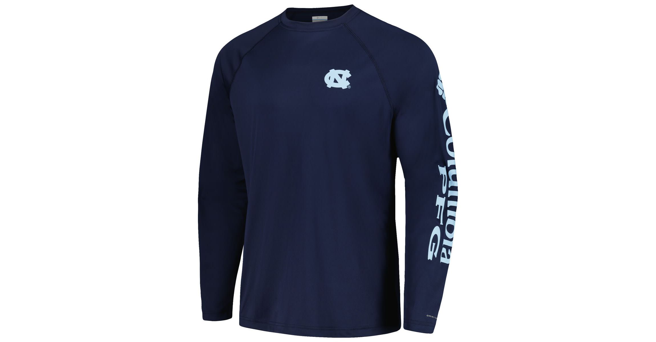 NCAA North Carolina Tar Heels Terminal Tackle Omni-Shade Raglan Long Sleeve T-Shirt