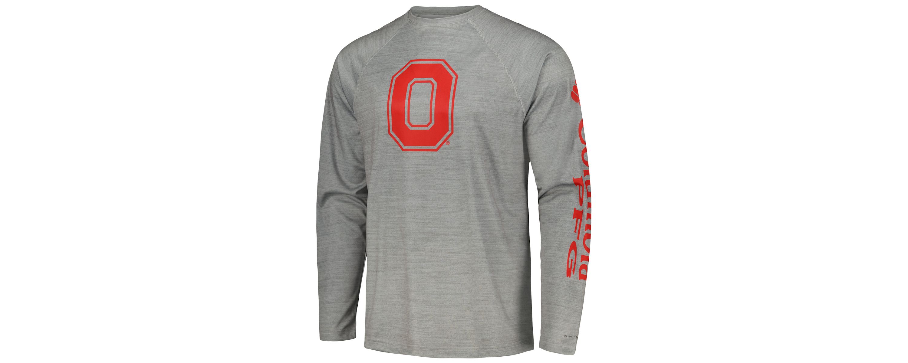 NCAA Ohio State Buckeyes PFG Terminal Tackle Omni-Shade Raglan Long Sleeve T-Shirt