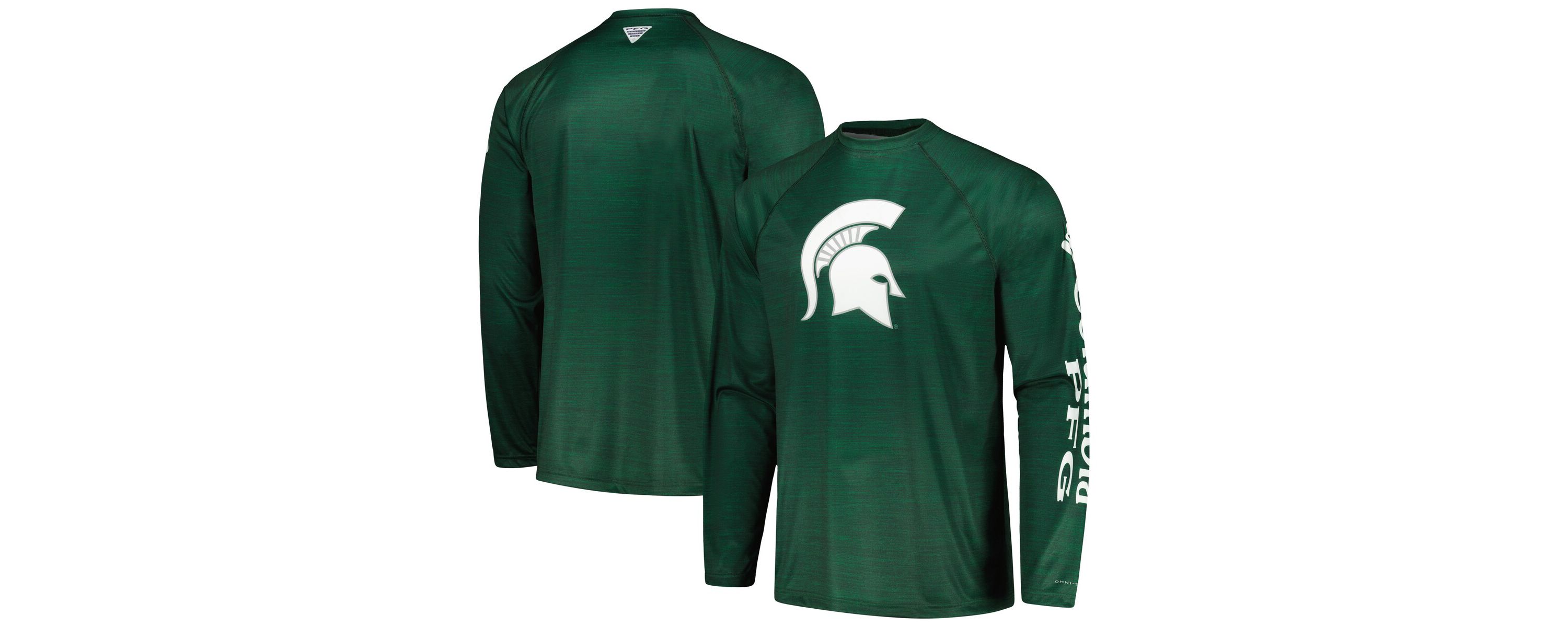 NCAA Michigan State Spartans PFG Terminal Tackle Omni-Shade Raglan Long Sleeve T-Shirt