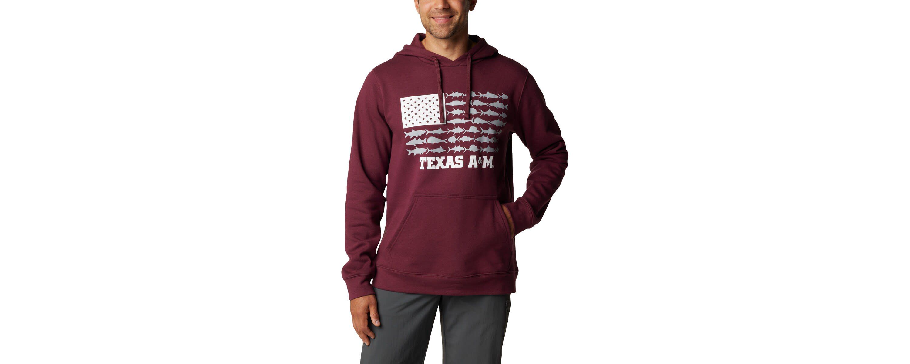 NCAA Texas A&M Aggies PFG Fish Flag II Pullover Hoodie