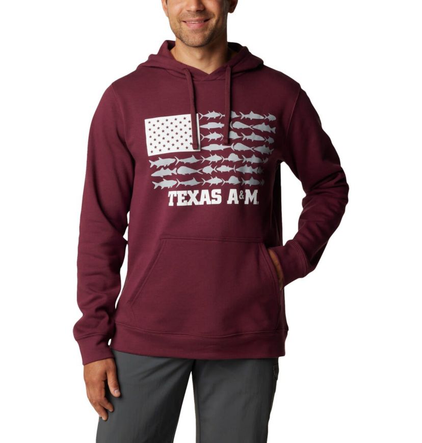 NCAA Texas A&M Aggies PFG Fish Flag II Pullover Hoodie