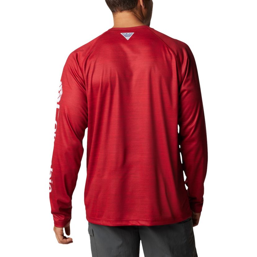 NCAA Oklahoma Sooners PFG Terminal Tackle Omni-Shade Raglan Long Sleeve T-Shirt