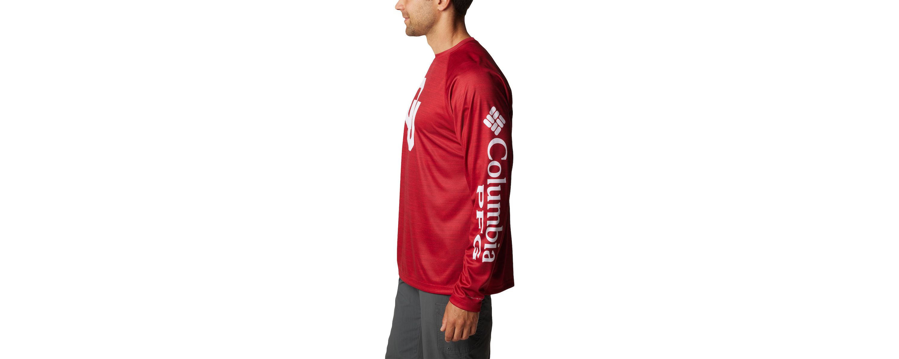 NCAA Oklahoma Sooners PFG Terminal Tackle Omni-Shade Raglan Long Sleeve T-Shirt