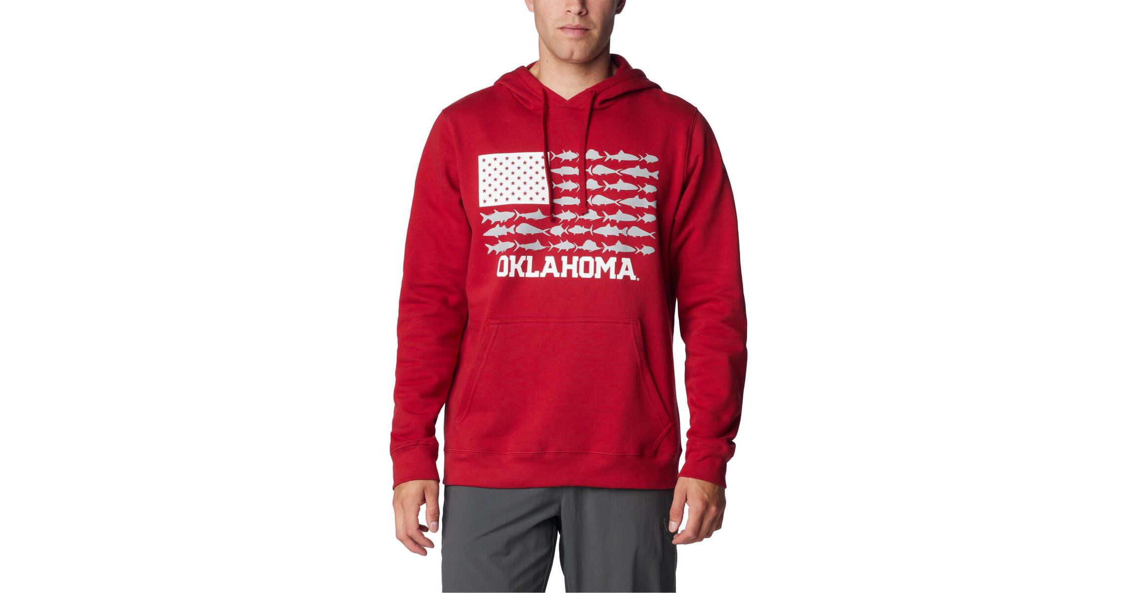 NCAA Oklahoma Sooners PFG Fish Flag II Pullover Hoodie