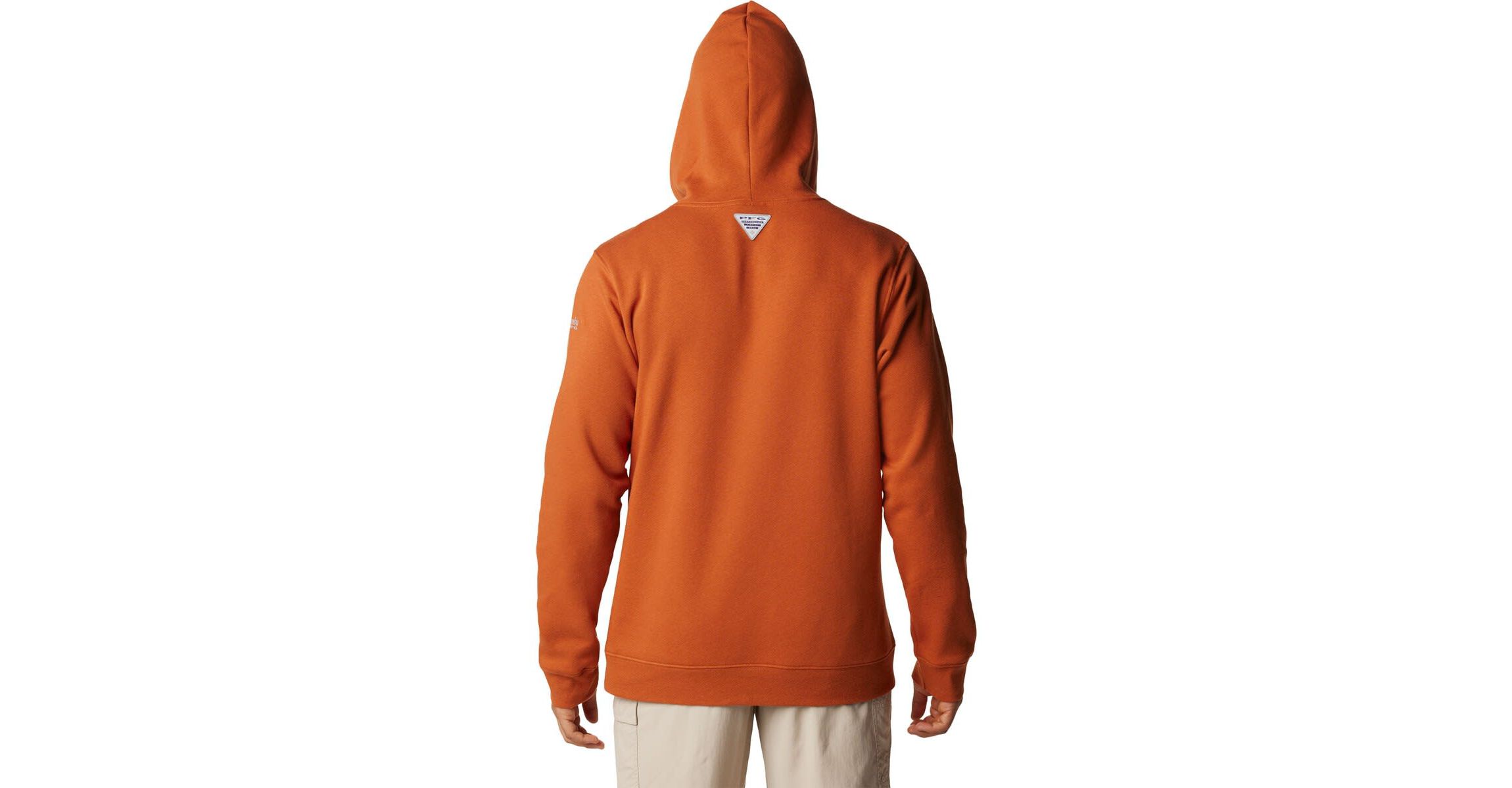 NCAA Burnt Texas Longhorns PFG Fish Flag II Pullover Hoodie