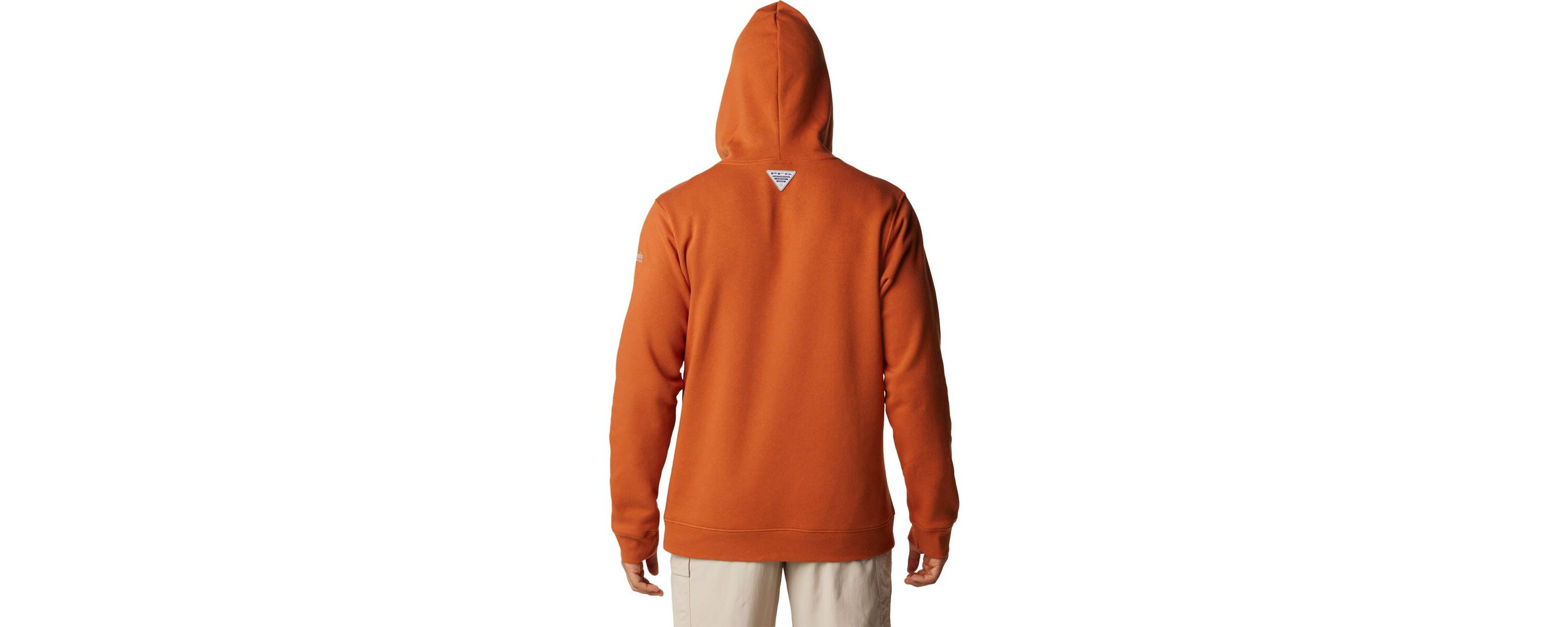 NCAA Burnt Texas Longhorns PFG Fish Flag II Pullover Hoodie