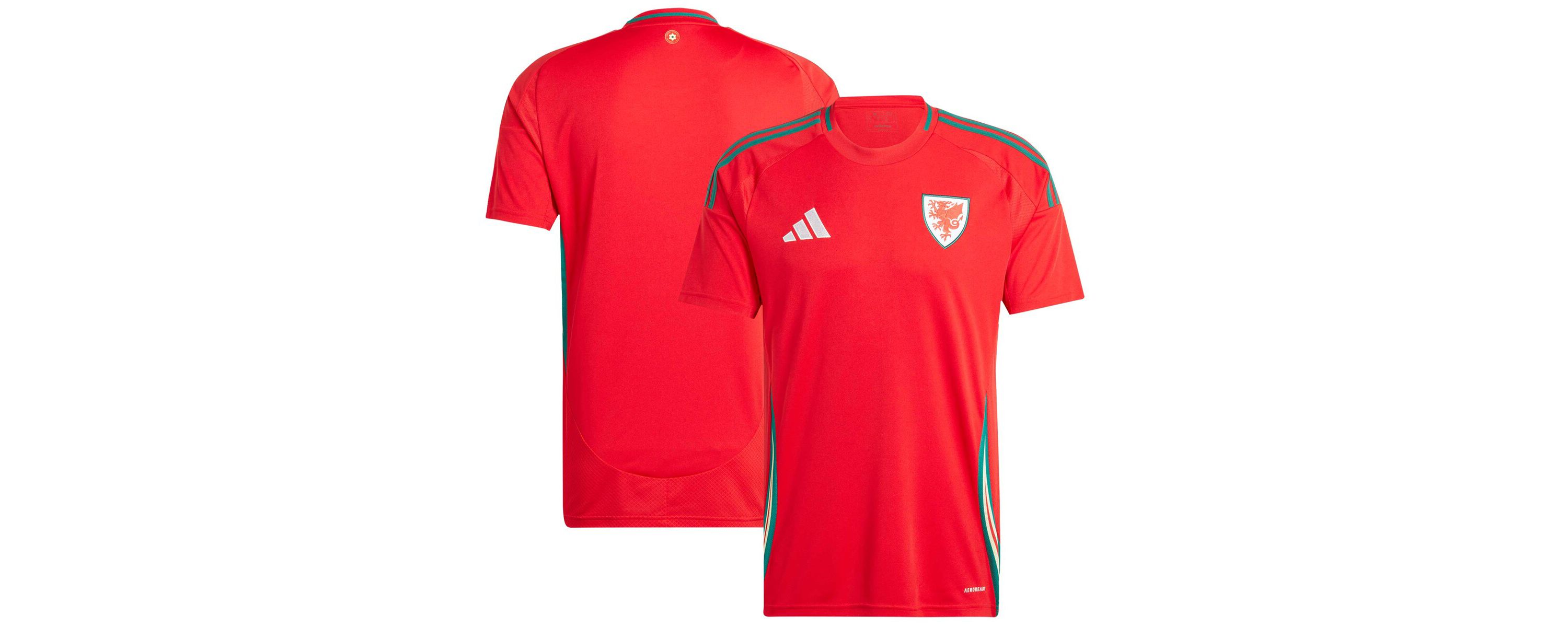 Soccer National Teams Wales National Team 2024 Home Replica Jersey
