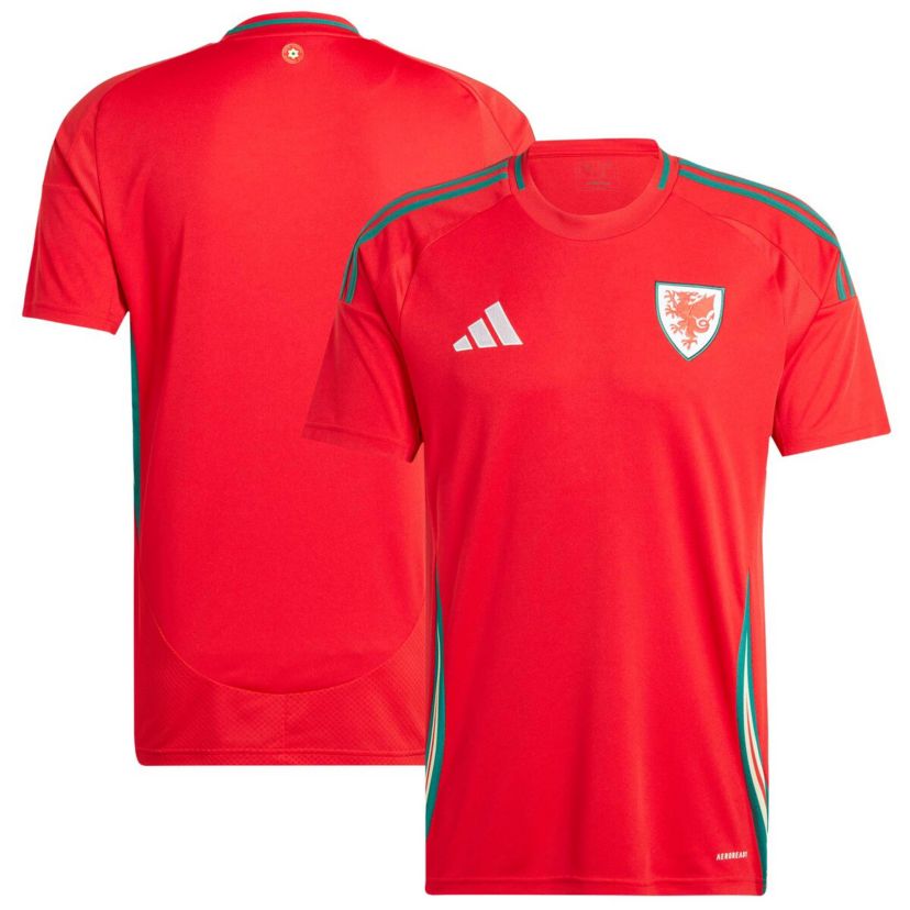 Soccer National Teams Wales National Team 2024 Home Replica Jersey