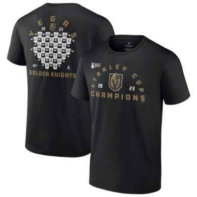 Men's NHL Fanatics Vegas Golden Knights 2023 Stanley Cup s Jersey Roster T-Shirt, Black, 2XL