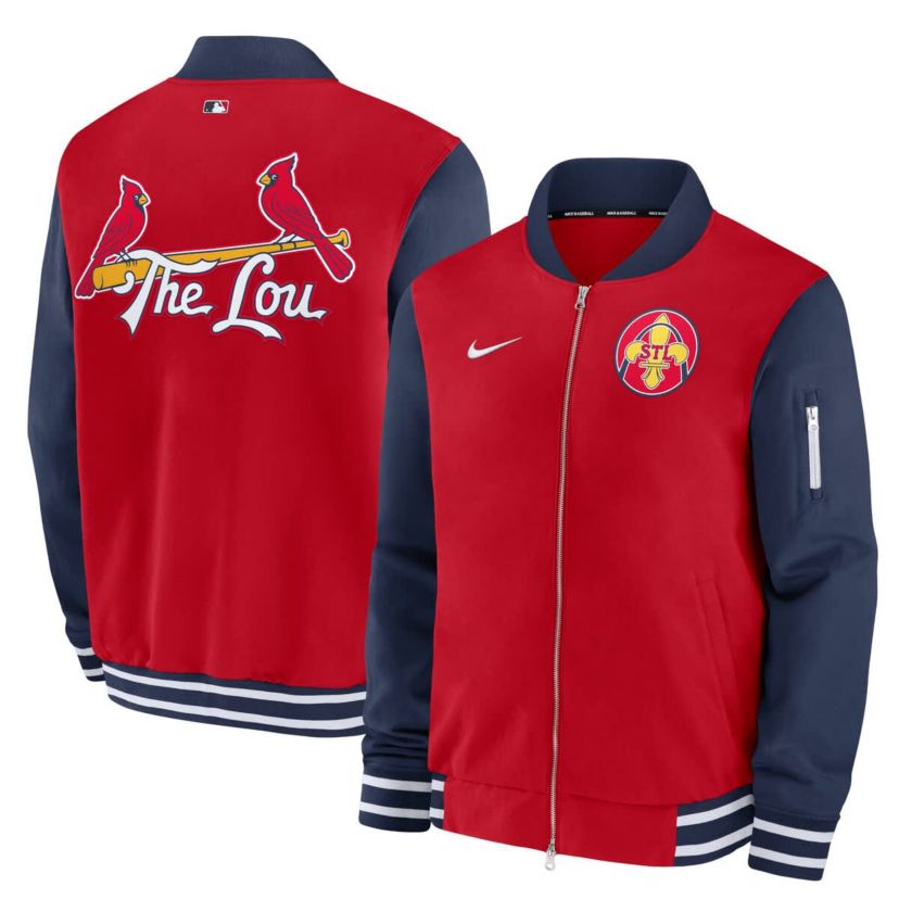 MLB Nike St. Louis Cardinals 2024 City Connect Authentic Collection Game Time Full-Zip Jacket