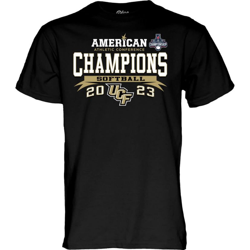NCAA UCF Knights 2023 AAC Softball Conference Tournament s Locker Room T-Shirt