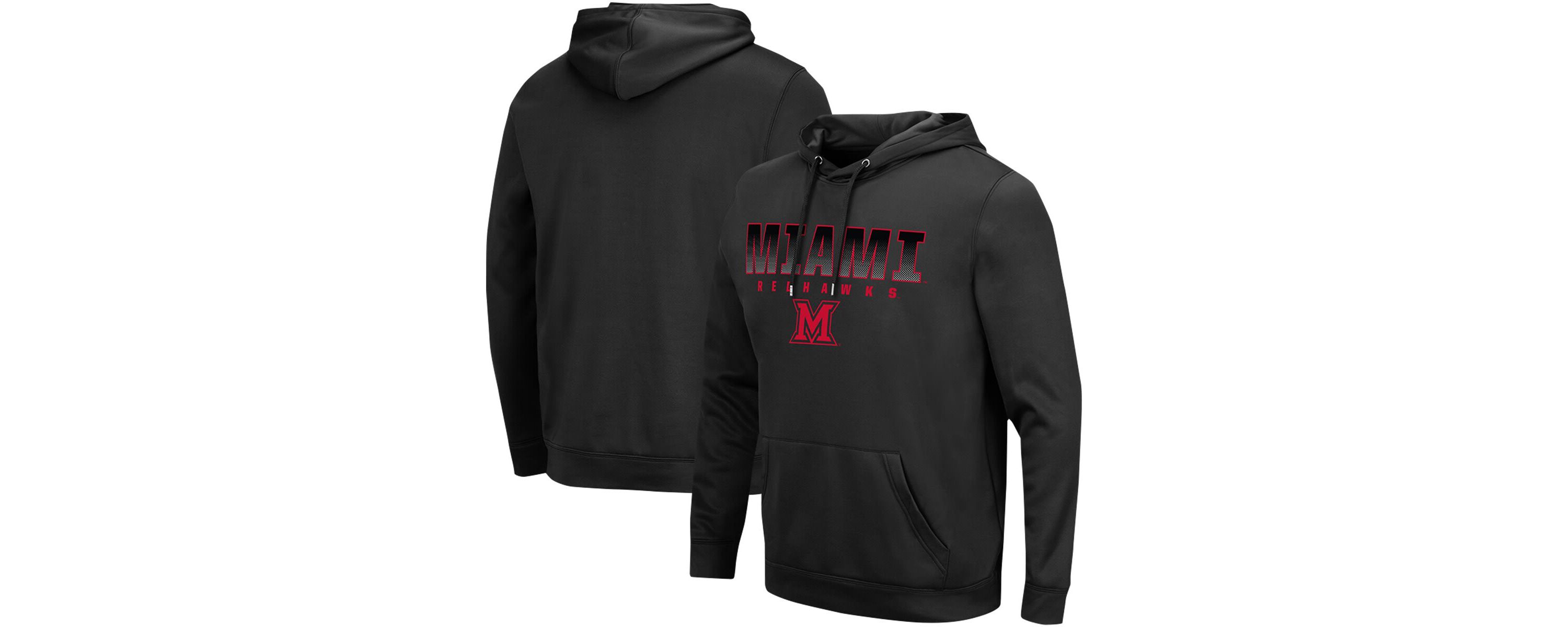 Miami (OH) RedHawks NCAA Miami University RedHawks Blackout 3.0 Pullover Hoodie