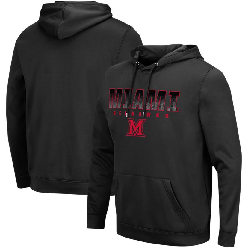 Miami (OH) RedHawks NCAA Miami University RedHawks Blackout 3.0 Pullover Hoodie