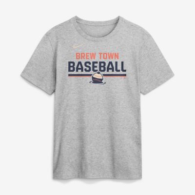 Men's MLB Nike Milwaukee Brewers 2026 City Connect Stacked Team Phrase T-Shirt