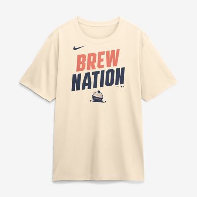 Men's MLB Nike Milwaukee Brewers 2026 City Connect Team Phrase Script Dri-FIT T-Shirt