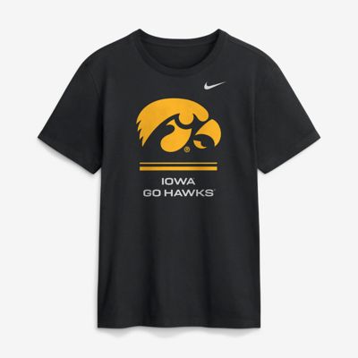 Men's NCAA Nike Iowa Hawkeyes 2026 Sideline Dri-FIT T-Shirt, Black, Large