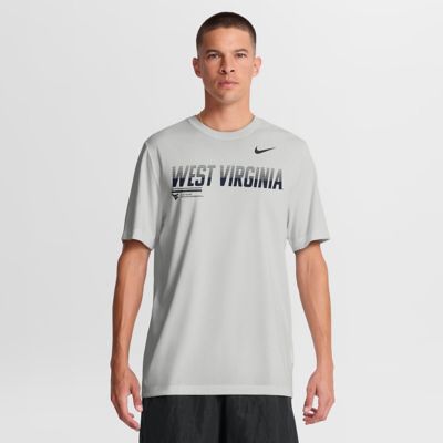 Men's NCAA Nike West Virginia Mountaineers Sideline Legend Dri-FIT T-Shirt, Gray, XL